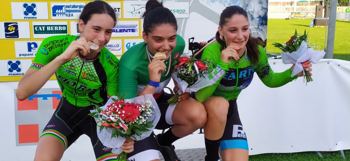 Podio Omnium Endurance Esordienti Donne